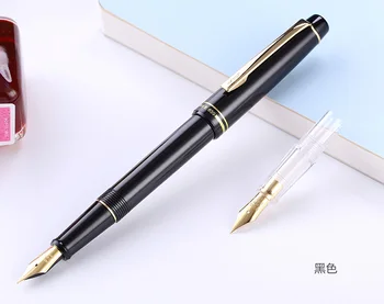 Yongshen 659 Double Nib Iraurita Transparent Fountain Pen Screw Converter