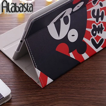 Alabasta Smart Case For IPad Air1/Air2 For iPad mini 4/3/2/1 Japan Kumamon Black Bear PU Leather Cover For iPad 4/3/2 Protective