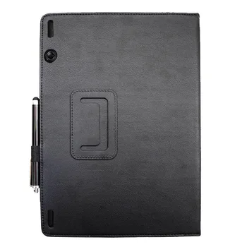 S6000 Pu leather slim folio flip smart book cover case for Lenovo ideapad 10.1 inch S6000 L H F sleeve cover pouch with stand