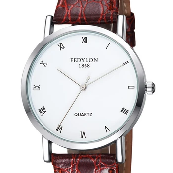 2016 New Watches Men Luxury Brand FEDYLON Fashion Full Steel Quartz Wrist Watch Waterproof Male Clock Relogio Masculino AA036