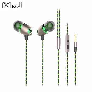 M&J X50M 2016 New Magnetic In Ear Headset With Microphone Noise Cancelling Earbuds Earphone For iphone Sumsung Xiaomi MP3