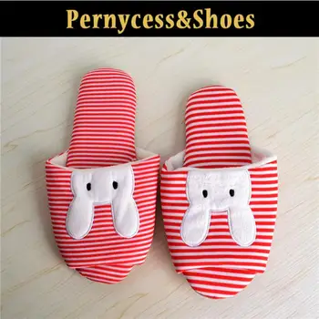 Cute plush rabbit head slippers home lover shoes home slippers slippers women pantufa chinelo bulk dropshopping