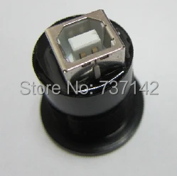 22mm mounting diameter metal USB2.0 Female A to Female B with black surface