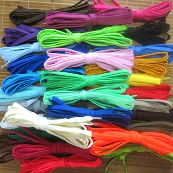 YJRVFINE 10 Pair (Width 0.9-1CM) Double Layers Hollow Flat Shoelace Bootlaces Sneakers Shoe Laces (Length 0.5M -2M Choose)