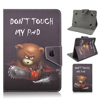 10 inch Leather Tablet case cover for Samsung Galaxy Tab S2 9.7 SM-T810 T815 10.1 Universal cases +Center Film+pen KF4A92C