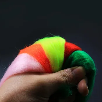 10 Packs/Lot 10 Colors Assortment Egg Yarn Fibers Trouts Fly Fishing FliesTying Material Fabric Glow Bugs Making Sales With Glue