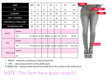 New high waist skinny tight long jeans pencil Stretch ripped Denim pants plus size for womans woman feminino