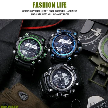 Men Sports Watches S-SHOCK Military Watch Army Wristwatches G Style Men's Sport LED Digital Watches Waterproof Relogio Masculino