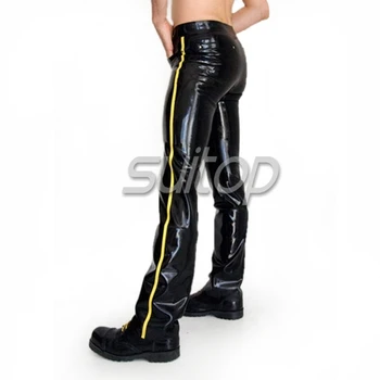 Suitop0.6mm latex jeans for men