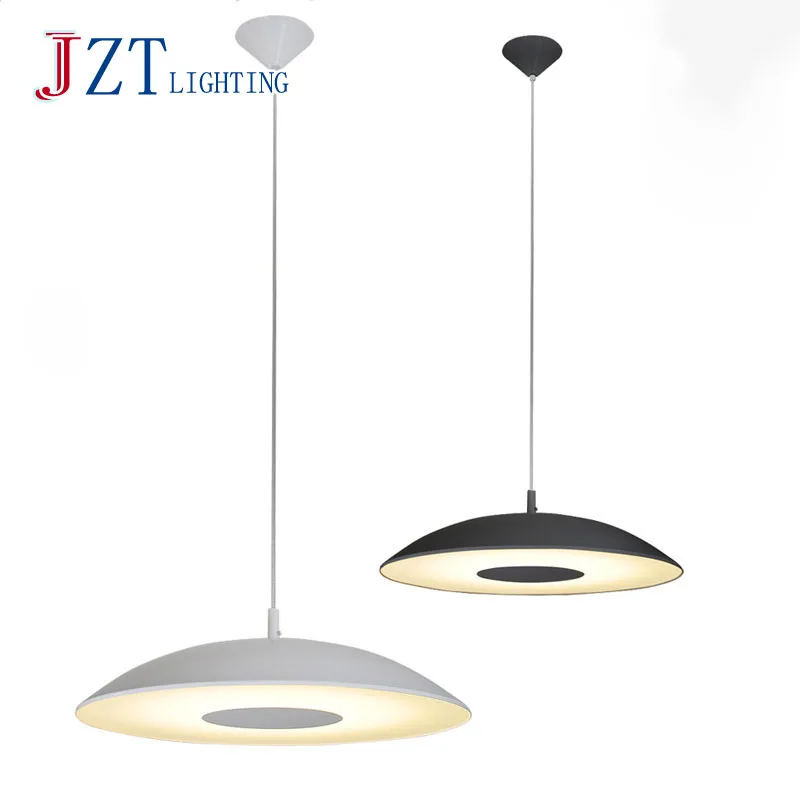 T Fashion UFO Creative 1 light LED Pendant Light Modern Simple Circular Lamps For Bar Study Room Home Lighting Remote Control