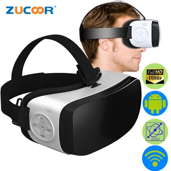 1080P HD 3D VR Android 5.1 OS Glasses All In One Virtual Reality BOX Game Movie Video Google Cardboard WiFi BT HeadMount Helmet