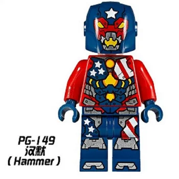 Single Sale Coulson Marvel Super Heroes Avengers Iron Man Super-Adaptoid Building Blocks Children Gift Toys PG153