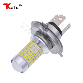 1pcs 1500 Lumens Extremely Bright 144-EX Chipsets H4 9003 HB2 LED Bulbs with Projector for DRL or Fog Lights, 6000K Xenon White