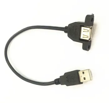 10pcs USB Male to Famale Cable USB Extension Cable Computer Motherboard Panel Mount USB Tailgate Cable With Screws