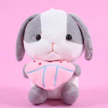 1pcs Stuffed Animal Rabbit Model Soothing Obedient Toy Cartoon Bunny Sleeping Comfort Doll Gift Pillow Decoration Toy For Child