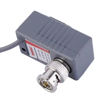 New Hot 1 Pair BNC CCTV RJ45 Balun Video Power CAT5/5E/6 Transceiver Cable Wholesale