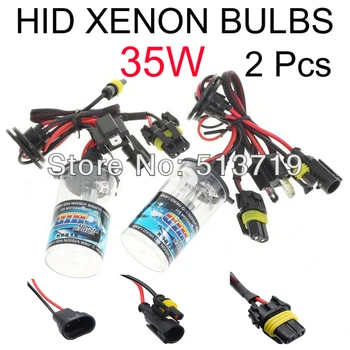 35w AUTO HID XENON BULBS Xenon Car Lamps Headlights Fog Light 2 Pcs H1 H3 H7 H11 H8 H9 HB3 HB4 9005 9006 H07