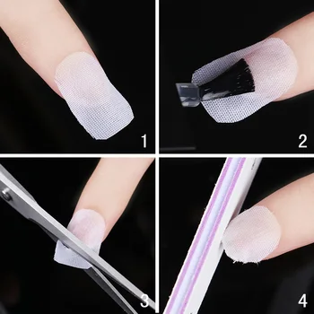 New Roll Silk Fiberglass Nail Wrap Sticker Self Stick Reinforces Nail UV Gel Extension Nail Art Tips HB88