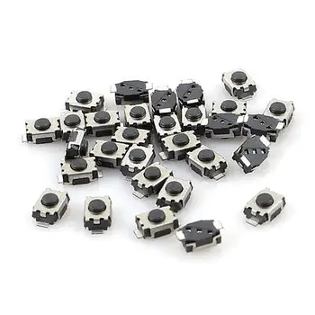 30 Pcs 4mm x 3mm SMD SMT Ultrathin Momentary Push Button Tactile Switch