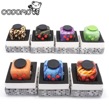 11 Styles Silicone Rubber Fidget Cube Camouflage Original Fidget Cube Anti Stress Irritability Relieve Puzzle Toy