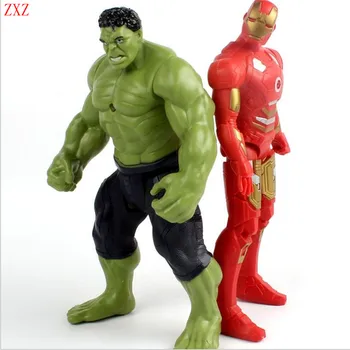 Original Box 18cm Avengers Hulk Deadpool Iron Man Action Figure Thor Model Collection Toy Gift Captain America IronMan superhero