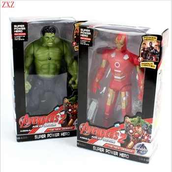Original Box 18cm Avengers Hulk Deadpool Iron Man Action Figure Thor Model Collection Toy Gift Captain America IronMan superhero