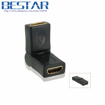 HDMI angled Female to Female 180d 90d Swivel Rotating Saver extension Adapter converter connector HDMI