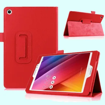 Slim Litchi Folio For Asus Z580C Bracket Standing PU Leather Funda Case For ASUS ZenPad S 8.0 Z580 8 inch Tablet Protective Case
