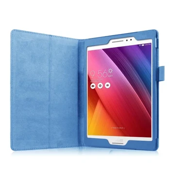 Slim Litchi Folio For Asus Z580C Bracket Standing PU Leather Funda Case For ASUS ZenPad S 8.0 Z580 8 inch Tablet Protective Case