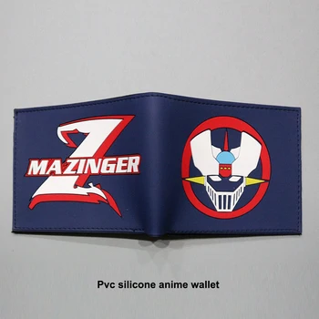 MAZINGER Z Cartoon Anime Wallets Women Wallets Leather Purse Wholesale Short Slim Bifold Photo Coin bolso Invoice Pocket 3 Card