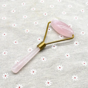 Rose Quartz Roller Slimming Face Massage 145x55mm Gua Sha Scraping Tool Pink Facial Back Relax Body SPA Massage & Relaxation