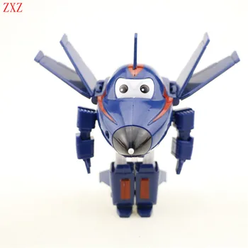 4Pcs/set BIG SIZE Anime Super Wings Model Planes toy Transformation Airplane Robot Action Figures superwings toys for children