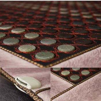 Full body massage mat with heat massage mattress wholesale heating mattress negative ion jade mattress 1.0X1.9M