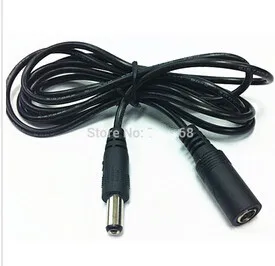 10pcs/lot DC 12V Power 5.5mm x 2.1mm Female To Male Cable Adapter Extension For CCTV Camera 3m