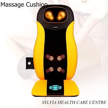 12V electric car massage cushion with heat NEW massage neck and back moving massage heads adjustable cushion