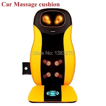 12V electric car massage cushion with heat NEW massage neck and back moving massage heads adjustable cushion