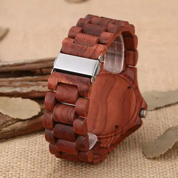 Newest wood watch mens watches top brand famous quartz wrist watch wooden band of wooden clock man casual with gift box 2017