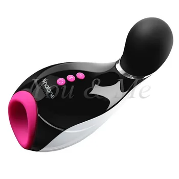 New!! Power-driven retractable vibrating Bluetooth interactive,male delay ejaculation masturbator cup,oral sex toy men