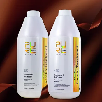 1000ML Brazilian chocolate keratin treatment 8% Formaldehyde straighten and 12% keratin for deep Curly hair treatment
