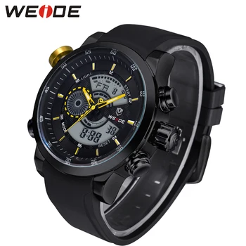 WEIDE Multiple Time Zone Stop Watch Watches Army Watch LCD Display 3ATM Water Resistant Limited Militray Wrist Watches / WH3401