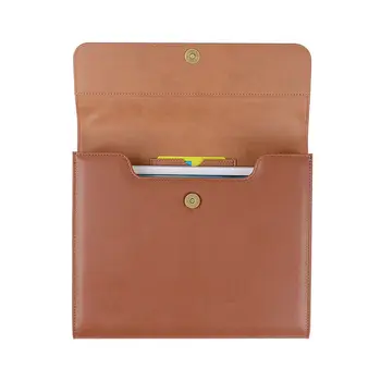 PU Leather File Bags with Card Slot File Holder Document Organizer File Folder Office Accessories Business Supply