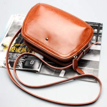 SUNNY SHOP Brand Designer Mini Women Bag Genuine Leather Shoulder Bags Spring Small Casual Handbag Brown Blue Color