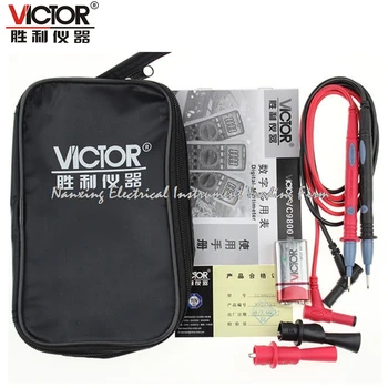 VICTOR VC9807A+ 4 1/2 AC/DC Resistance Digital Multimeters Ammeter Voltmeter Ohmmeter conductivity Capacitance Frequency tester