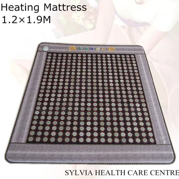 2016 Natural Jade & Tourmaline Mat/Mattress, FIR/Far-infrared/Multi Heat & Energy Therapy Healing 1.2X1.9M