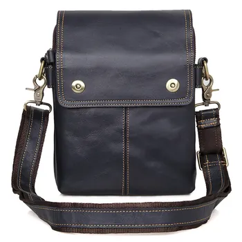 MVA Genuine Leather Bag Vintage New Style Men Bags Crossbody Bags Men's Shoulder Bag Messenger Small Flap Casual Handbags 1006