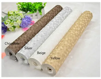 PVC Mini mosaic Luxury glitter wallpaper background wall shiny gold foil wallpaper silver ceiling wall paper wall covering