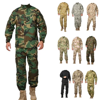 Military woodland camouflage Uniform army combat uniform hunting suit Wargame uniform COAT+PANTS