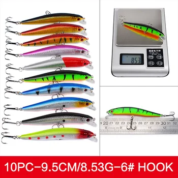 Hot 56pcs/lot Fishing Lure Set Mixed 8 Models Fishing Tackle Crankbaits 56 Color Minnow Lure Crank Lures Mix Fishing Bait L57