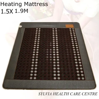 Double size bed heating mattress tourmaline health care warm mattress good sleep mat jade mattress size 1.5X1.9M/ 59''X74.8''