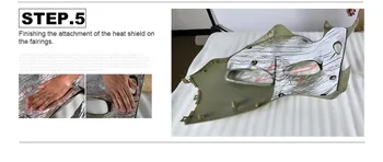 Pre-Cut Adhesive Heat Shield Fairings Protector Fit FOR Suzuki Hayabusa GSX-R1300 97-07